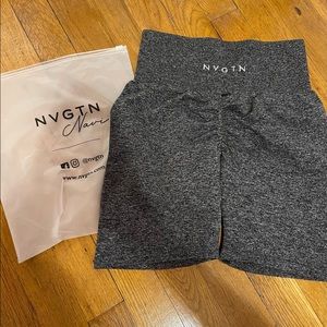 NVGTN Black Speckled Scrunch Seamless Shorts